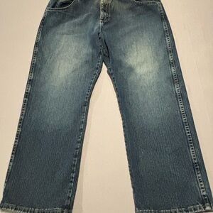 Wrangler Rugged Wear Jeans Mens 38x29 Blue Relaxed Straight Fit 31000UN Denim